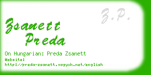 zsanett preda business card